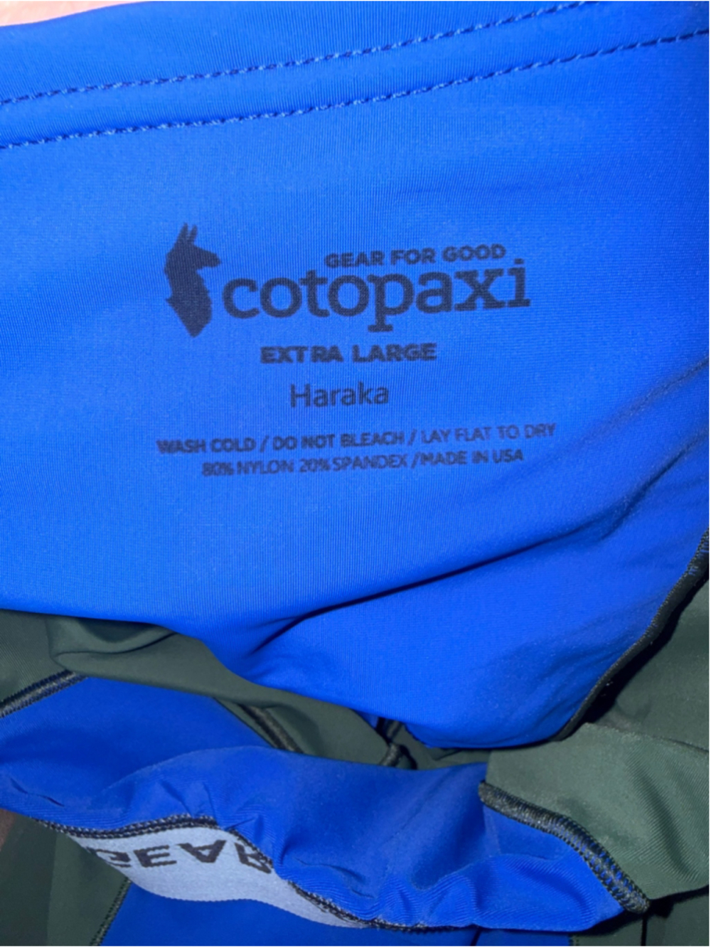 Women’s Cotopaxi Hakara Leggings Size XL Blue and Green Full Length - Picture 10 of 10